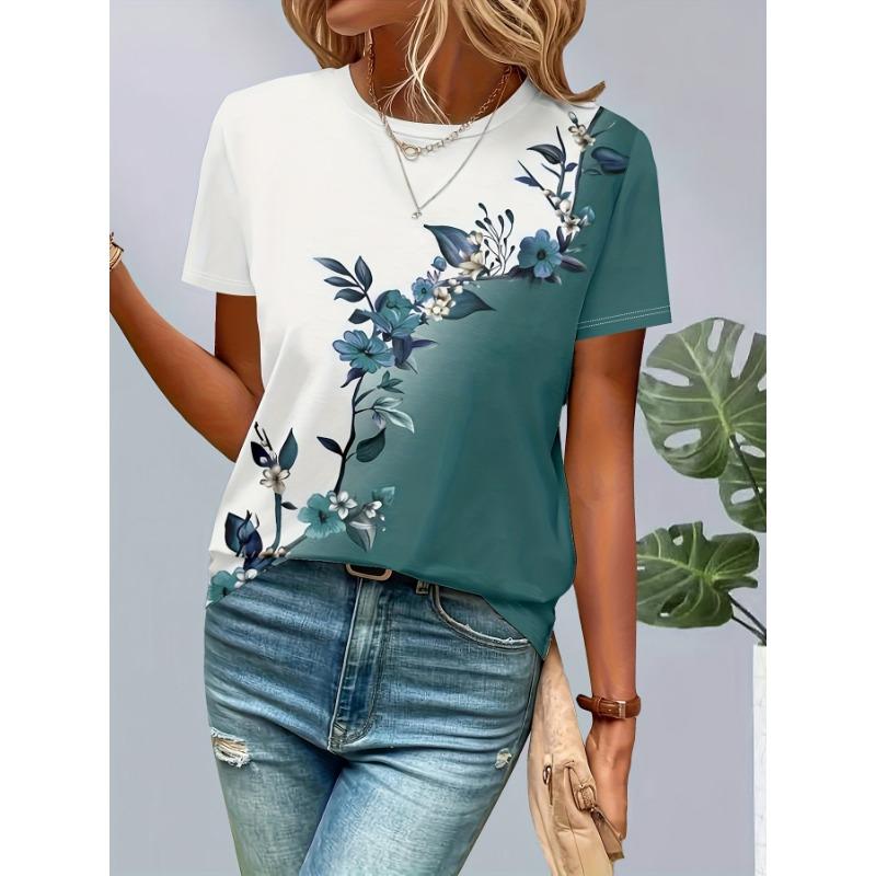 Summer Polka Dot Stripes 3D Print T-Shirts Women Casual O-Neck Short Sleeve T Shirt Harajuku Street Y2k Tees Top Female Clothing