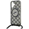 Karl Lagerfeld Klhmp16Shckcklck Iphone   16 6.1 Czarny/Black Hardcase Iml Crossbody Monogram Karl & Choupette Head Magsafe