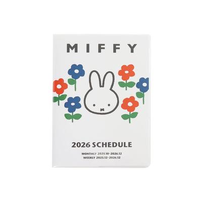 SQUARE Miffy Planner 2026 B6 Weekly Block White December 13BD-7W (Starts 2025)