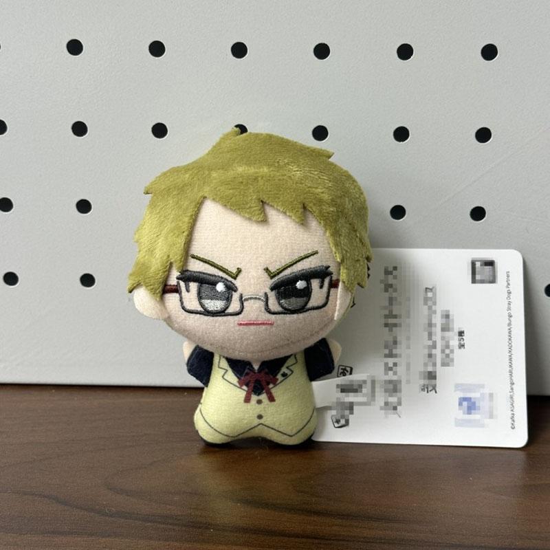 10cm BSD Dazai Osamu Plush Doll Nakahara Chuuya Nakajima Atsushi Edogawa Rampo Doll Mini Pendant Keychain Super Cute Toy Gifts