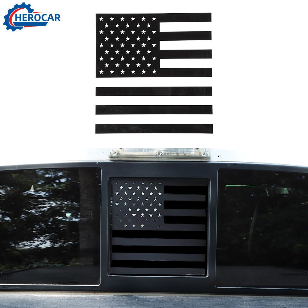 Rear Middle Window Decal Sticker  Flag Trim for Ford F150 2009-14 Accessories