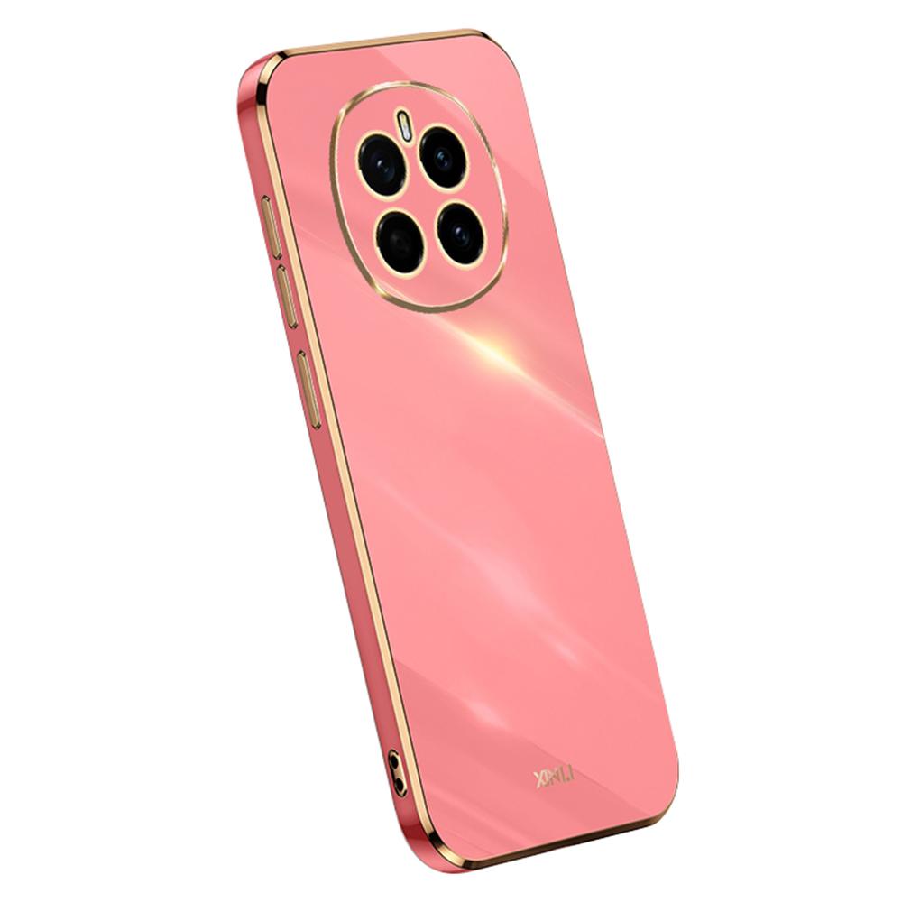 

XINLI For Honor Magic7 5G Case TPU Phone Cover with Electroplating Frame Red