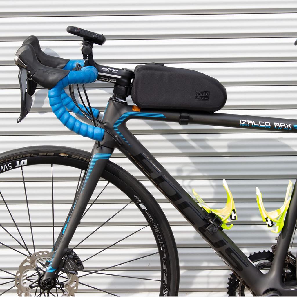 GORIX Top Tube Bag Waterproof Bicycle Smartphone Road Bike Highly Waterproof Durable Dry Aero Bag Frame Bag Cycle Bag Stylish Tank Cross Bike (GX-B10)