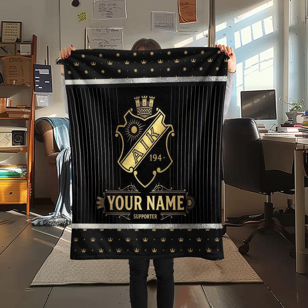 Custom Name AIK2 Flannel Blanket, High quality Comfortable for All Seasons, Home Decor, Warmth and Comfort