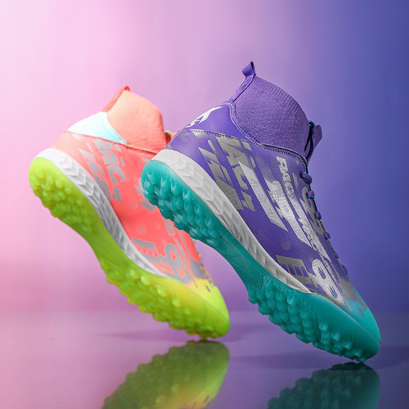 Fußballschuhe Herren High-Top Kurze Stollen Trainingsschuhe für Grundschüler Lange Stollen Jugend Kunstrasen Kinder Training