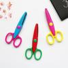 Wavy Pattern Minimalistic Lace Scissors Candy Color Kawaii Lace Scissors  Student Art Tool