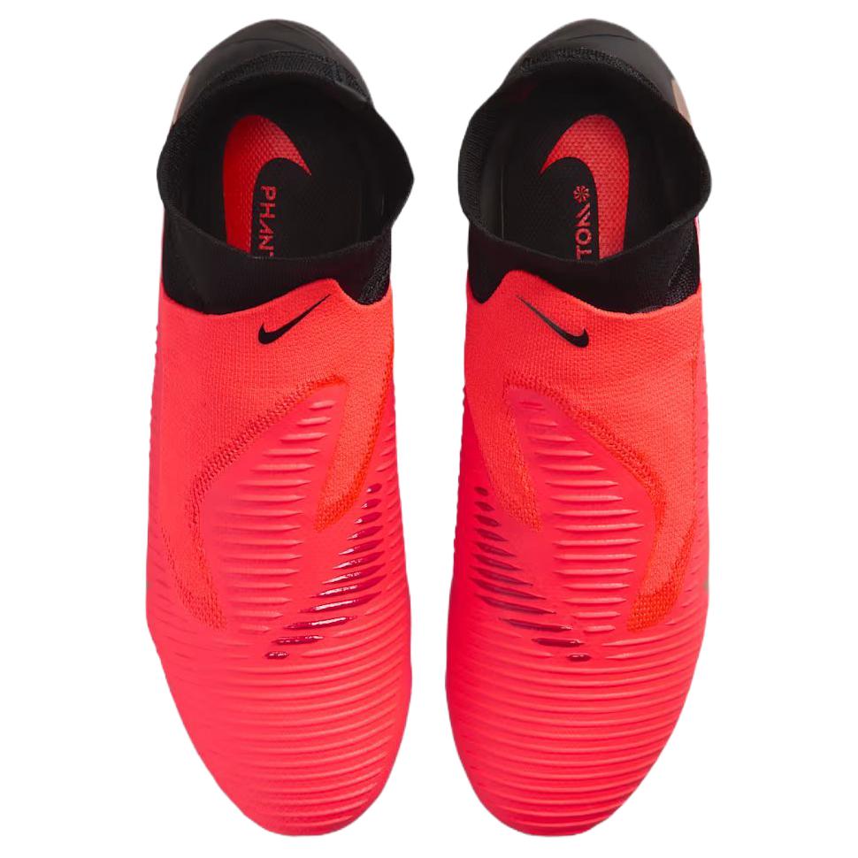 Nike Phantom 6 High Pro FG Bright Crimson Black Unisex Cleats Blur HQ2311-600