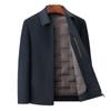 Brand Men's 2025 Autumn/Winter Wool Coat - Lapel, Detachable Down Lining, Double-Faced Wool Overcoat.
