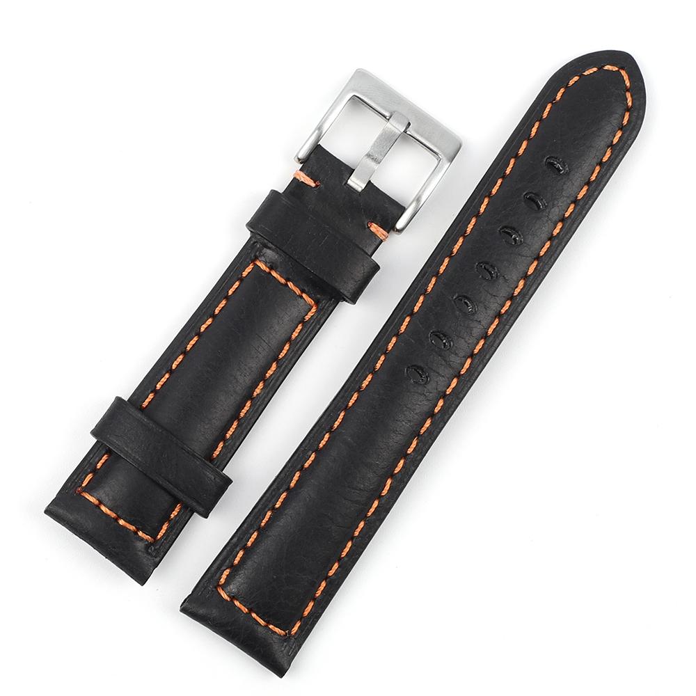 Crazy Horse Leather Strap 18mm 19mm 20mm 22mm Watch Band Men Women Sport Bracelet Replacement Belt Watches Accessories