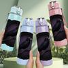 1PC Black Raven Bird 750ml Color Plastic Sports Water Bottle Leakproof Flip Straw Lid Suitable for Sports Office Home Use