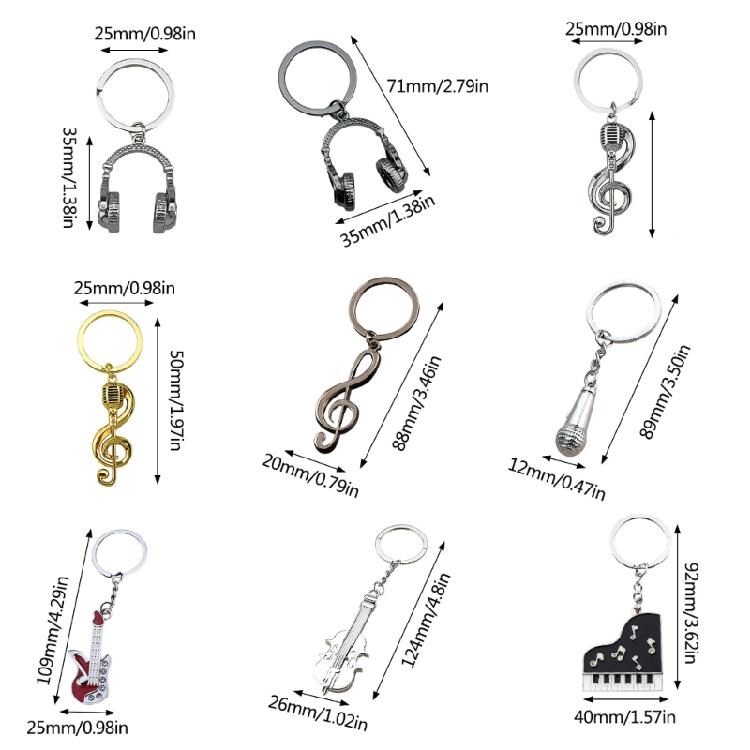 Sturdy Music Inspired Keychain With Alternative Shape For Those Who Appreciate Individuality And Modern Trends