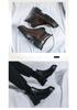 Men's Casual Fashion Martin High-Top Boots - Autumn/Winter Thick-Soled Korean & British Style, Slip-On Height-Increasing Design