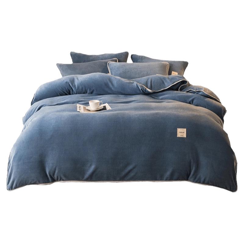 Korallfleece Milchsamt Bettbezug, Einzel 150x200cm, Winter Warm Verdickt.