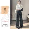 2026 Autumn/Winter High-Waisted Velvet Wool Flare Pants - Women's Floor-Length Casual Style