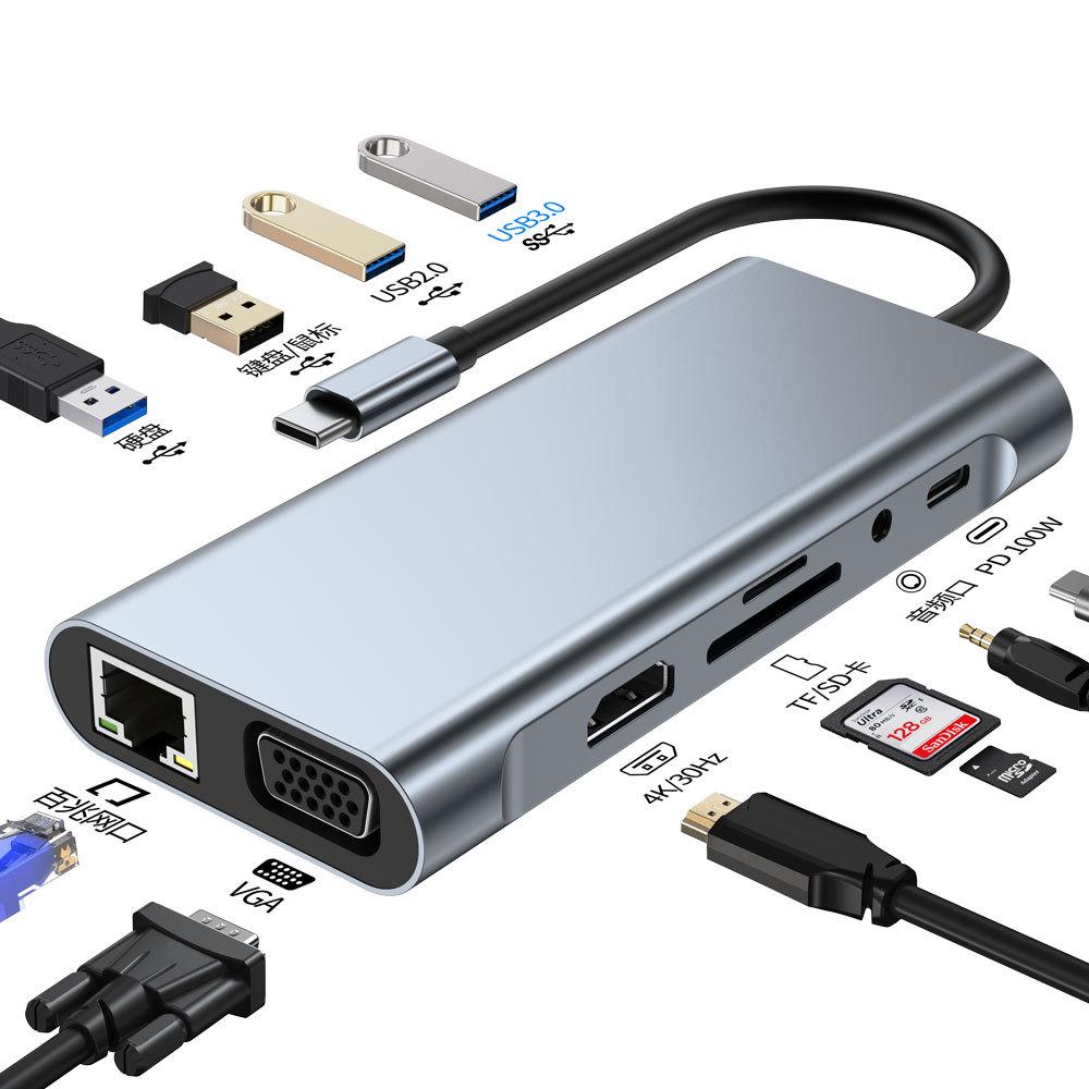 Type-C 4K HD Multi-Port Expansion Dock with Screen Converter