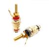 42mm High Performance Speaker Terminal Brass Gold Plated Terminal of Support Banana Plug [Set 16/Red 8/Black 8]