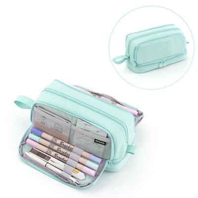 Cute Pencil Pouch Large Capacity Pencil Case Durable and Easy To Clean Stationery Zipper Pocket