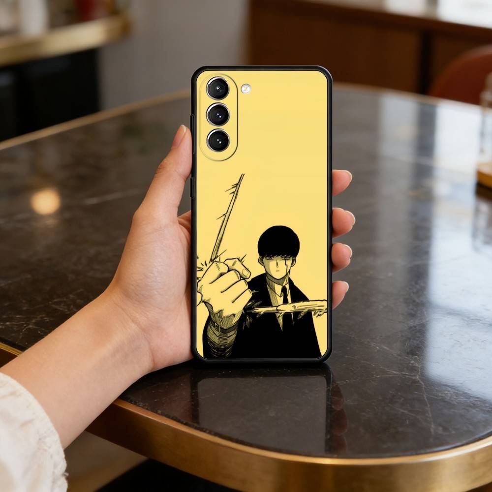 

Mashle Magic And Muscles Phone Case For Samsung S25,24,23,22,30,21,10,9,Ultra,Plus,Lite,FE,4,5 G Soft Black Case Samsung S22ULTRA5G