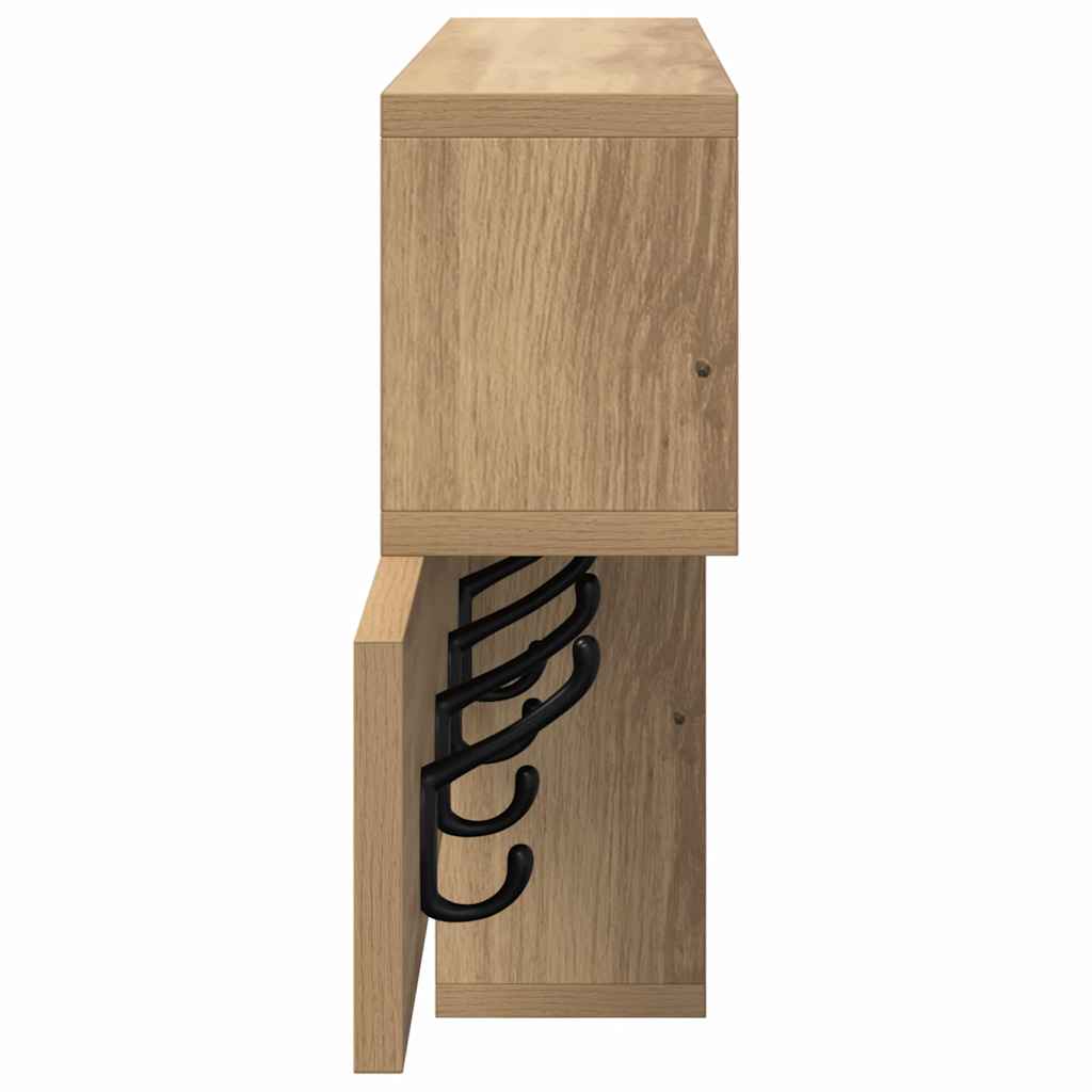 Wall Mounted Nightstand Artisan Oak 100 x 12 x 43.5 cm