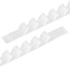 50Pcs Hanger Anti Slip Strips Silicone Grips for Clothes Shoulder Plastic Wood Hangers Closet Accessories Hanger Strips