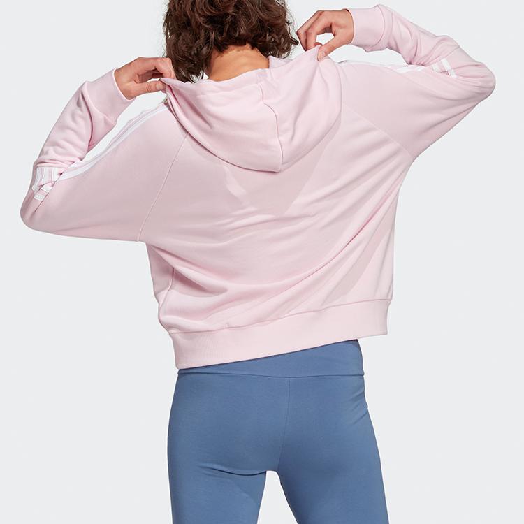 Adidas Sweatshirts Women's Clear Pink Hooded Moderate Regular GL1459