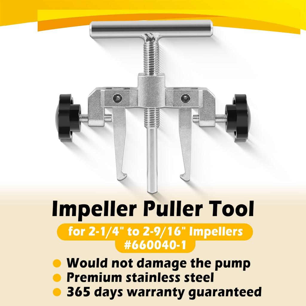 Bzumperyz 660040-1 Impeller Puller Tool for 2-1/4" to 2-9/16" Marine Impeller Pull for Jabsco Impeller