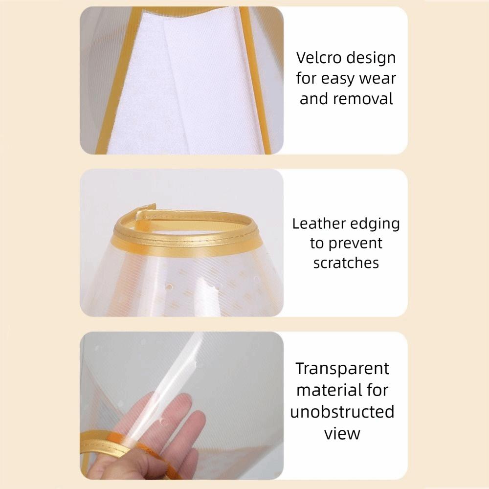 Anti-Chew Cat Elizabethan Collar Adjustable Dog Anti-Bite Collar Cat Protective Collar  Pet Care