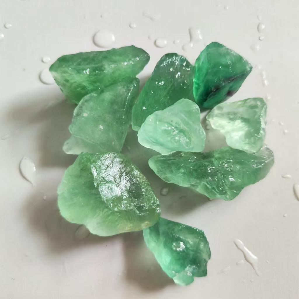 Natural Green Fluorite Home Decoration Stone Healing Collectible Mineral Specimen Quartz Stones Fluorite Crystals Stone