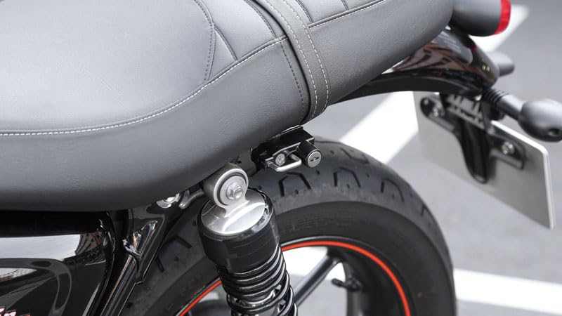 Kijima Motorcycle Parts Helmet Lock Holder, Steel, Anti-Theft, for Bonneville T100 (2016-), Street Twin, and Scrambler (2017-), Black, HTR-05006