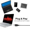 USB Microphone, 360 degrees    Computer Microphone for Desktop, Plug & Play Mic for PC with Noise Cancelling, for Online Meetings