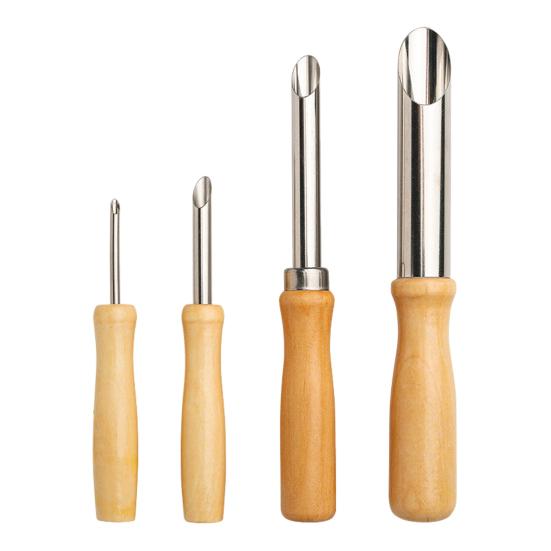 4Pcs Straw Puncher Lemonade Cup Lid Hole Puncher for Straw Stainless Steel Straw Hole Puncher Cup Lid Puncture Tool