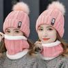 New Autumn and Winter Velvet Thickened Ear Protector Wool Hat Women's Cycling Cold Winter Outdoor Knitted Cotton Hat