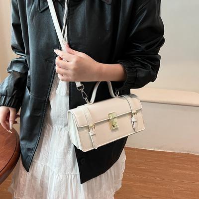 Retro Handbag Women's Shoulder Bag 2025 Spring New Simple Small Square Bag Versatile Messenger Bag