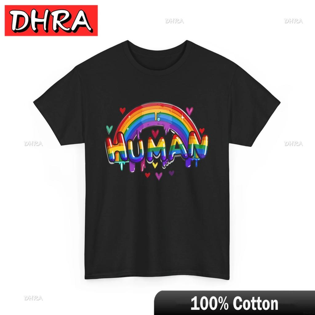 Colorful Pride Flag T-Shirt LGBTQ Supporter Tee Love Unity Fresh Tshirts Cool Minimalist Cute Tshirt Printed Casual Days