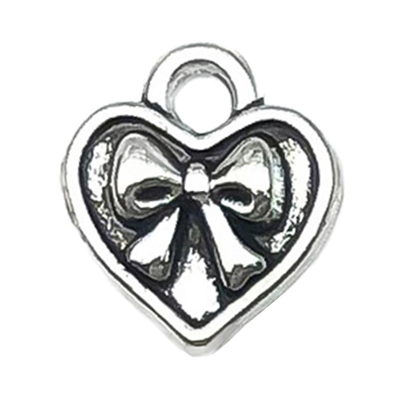 20Pcs Handmade Pendant With Bow For Jewelry Making Supplies Diy Charms Bracelet And Key Chain Accessories