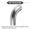2 Pcs Bend Elbow Pipe Tube, 1.5" OD 4.72" 2.95" Leg 90 Degree DIY Exhaust Pipe Intercooler Air Intake Tube Universal For Car Truck Durable 304