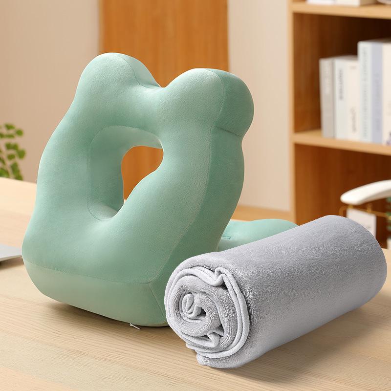 Office Nap Double-Sided Pillow for Desk or Face-Down Sleeping