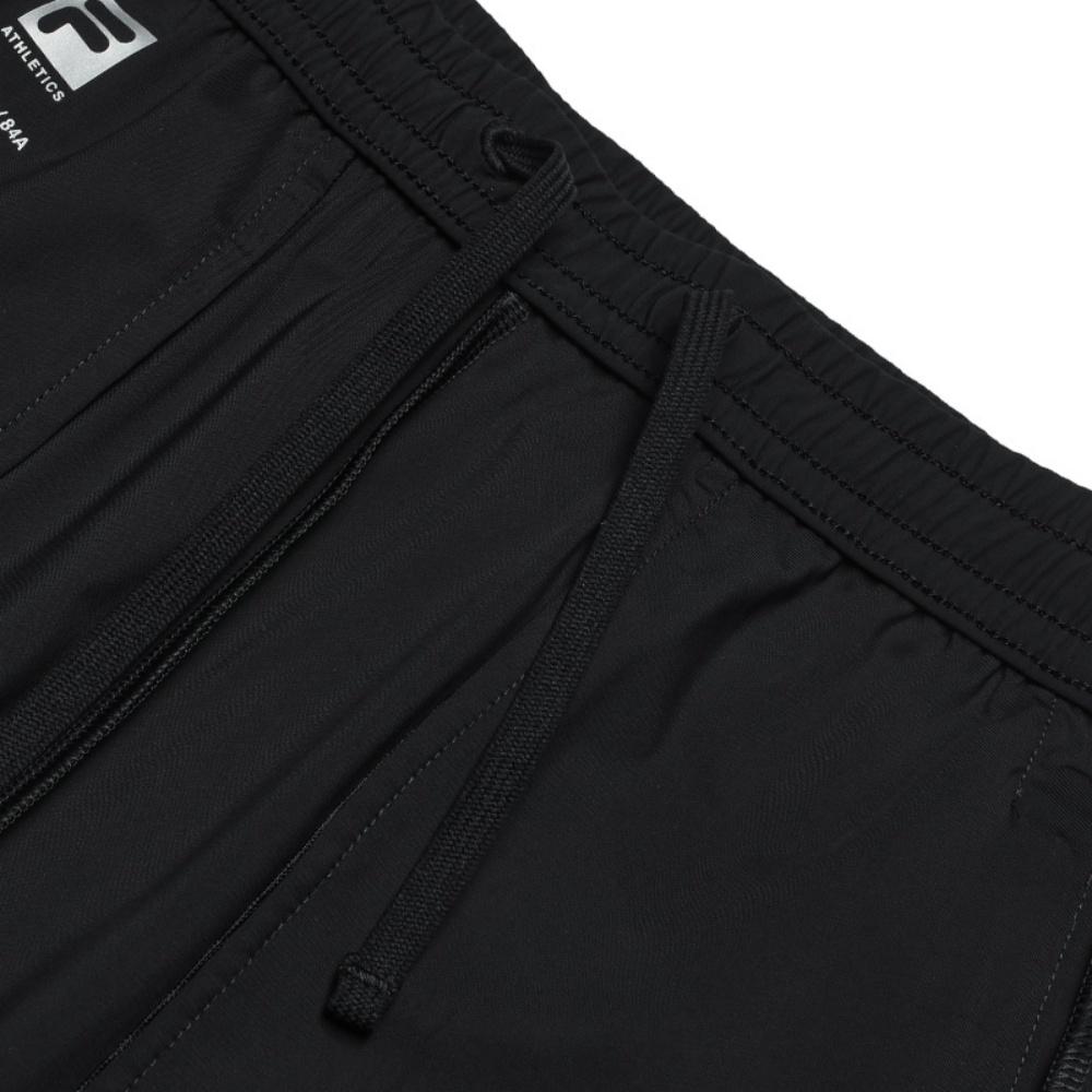 FILA Athletics Fitness Solid Color Simple Casual Versatile Straight Leg Knit Sports Pants Men bottoms Deep-Black A61M521602F-BK