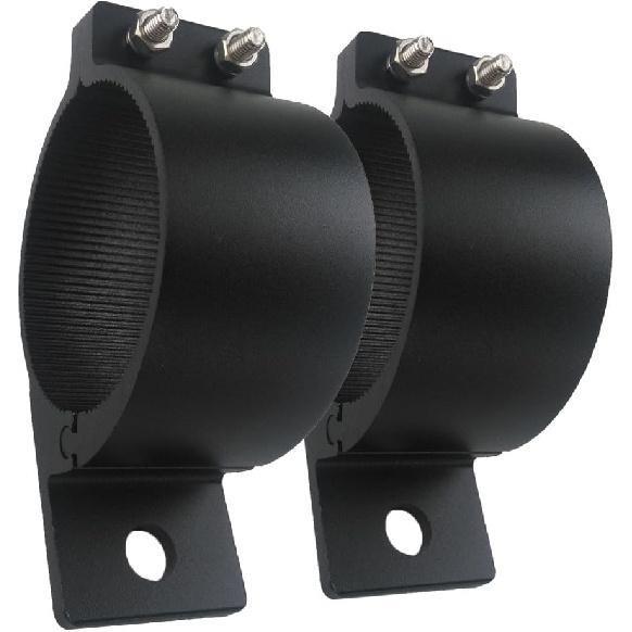 Audak 1 Pair 2.5 Inch Aluminum Mounting Bracket Tube Clamp For Bullbar Roof Rack Roll Cage (63.5-66Mm/2.5-2.6 Inch Adjustable)