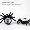 Halloween Spider Eyeball LED Candle Lights Horror Glowing Spider Lamp Tabletop Decor For Haunted House Party Atmosphere Ornament