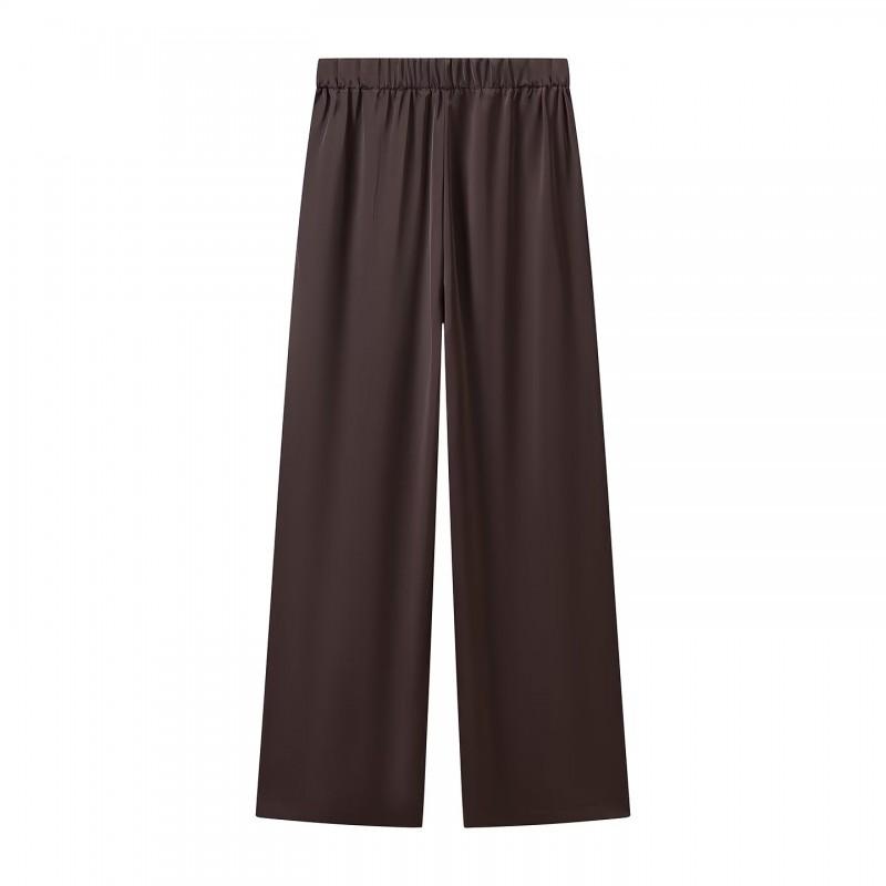 PBZA Womens Wide Leg Pants 2026 Thin Tencel Blend Casual Trousers