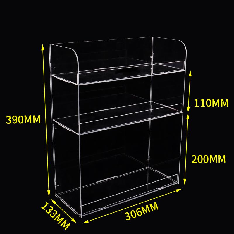 Clear Acrylic Organizer Shelf For Cosmetic Perfume Skincare Makeup Toy Spices Stand Tabletop Vanity Tray Shelf Display Showcase