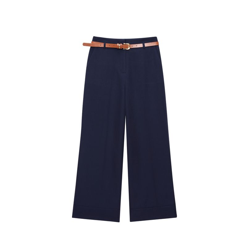 Jnleaog Autumn New Women's Clothing Fashion Style Design with Belt Curling Trousers 1478134401