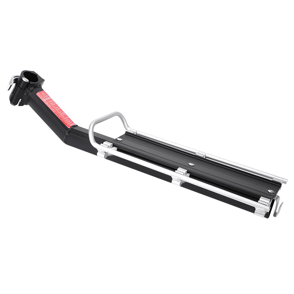 

Mountain Bike Bicycle Carrier Rack Seat Post Rear Shelf Aluminum Alloy Black