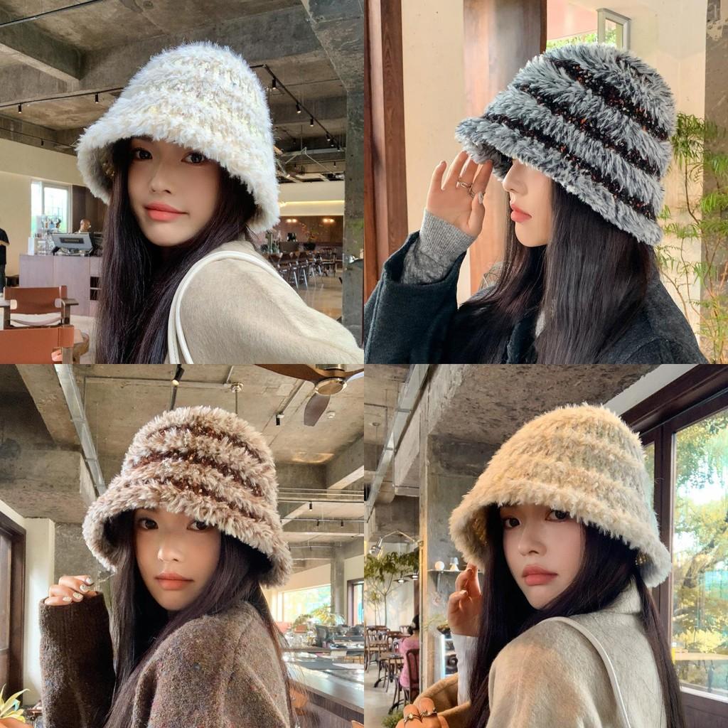 Winter Warm Bucket Hat For Women With Polyester Material Windproof And Cozy Design