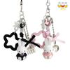 Kawaii Anime Miffy Keychain Cartoon Little Rabbit Retro Creative Keychain Bag Punk Style Star Accessory Girl Gift