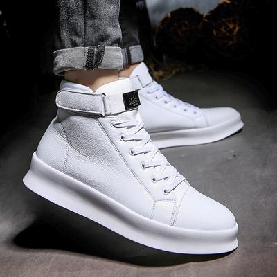 Nieuwe Mode Outdoor Heren Casual Schoenen Volwassen Comfortabele Heren Sneakers high top Zwart wit Man Wandelen Trainers Schoenen