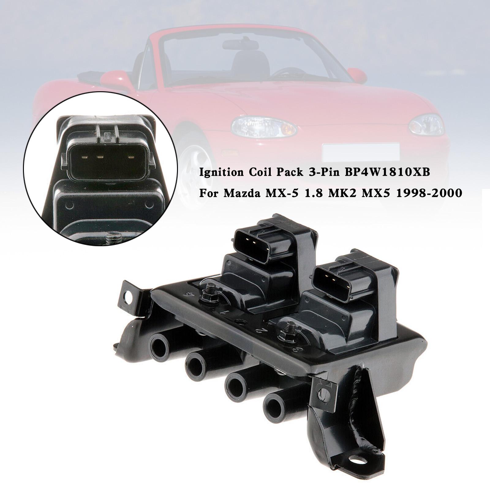

Ignition Coil Pack 3-Pin BP4W1810XB For Mazda MX-5 1.8 MK2 MX5 1998-2000