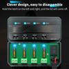 Motorcycle Fuse Box 20A Low Profile Terminal Block with LED Indicator 4 Circuits Battery Relay for Cars ATVs UTVs