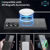 For Samsung Galaxy S24 S23 S22 S21 Ultra Plus FE Matte Translucent Antiskid Case Full Lens Protect Magsafe Magnetic Charge Cover